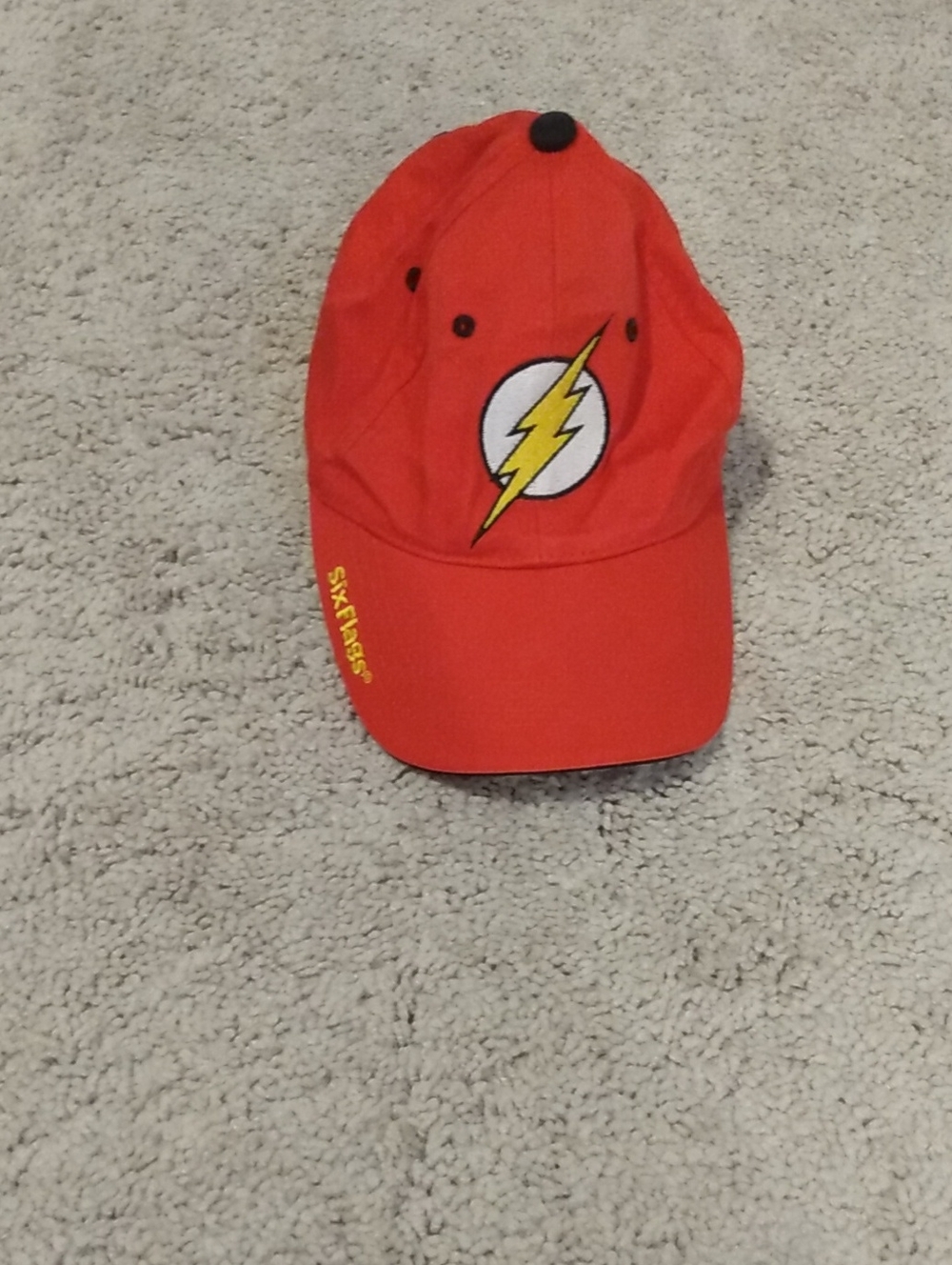 Red Lightning Bolt Baseball Cap - Branded Logo